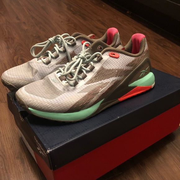 Women’s Reebok Nano X1 Adventures - Size 7.5 - Mint and Grey - Picture 1 of 4